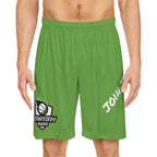 Light Green Swish Squad Basketball Shorts — 'Join the Squad' Athletic Shorts