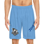 Light blue Swish Squad Basketball Shorts — 'Join the Squad' Athletic Shorts