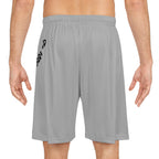 Light gray Swish Squad Basketball Shorts — 'Join the Squad' Athletic Shorts