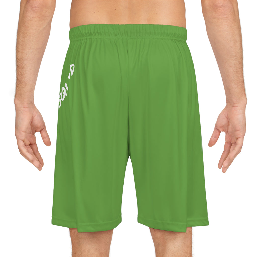 Light Green Swish Squad Basketball Shorts — 'Join the Squad' Athletic Shorts