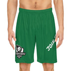 Dark Green Swish Squad Basketball Shorts — 'Join the Squad' Athletic Shorts